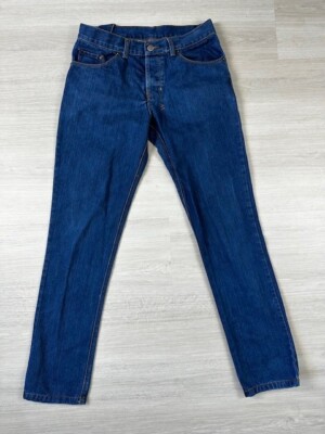 KSUBI TSUBI Jeans Mens 32 Blue Denim Button Fly Vintage MADE IN AUSTRALIA Cotton