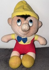 Walt Disney's Productions Pinocchio 1985 Vintage Classic Plush Doll Toy 8"