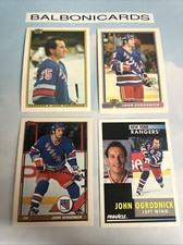 John Ogrodnick 4 Card Lot! New York Rangers! Topps Bowman Pinnacle NM+