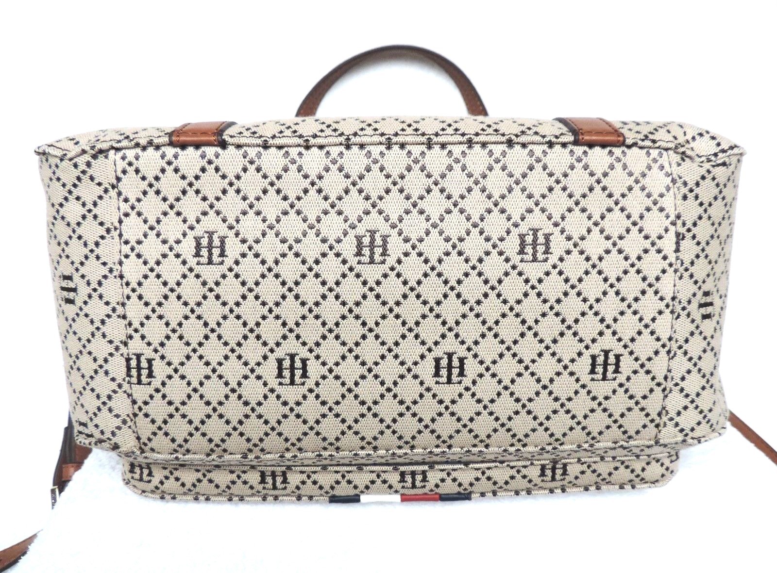 Tommy Hilfiger Signature Crossbody Hobo Shoulder Bag, 9" x 15" x 6.5