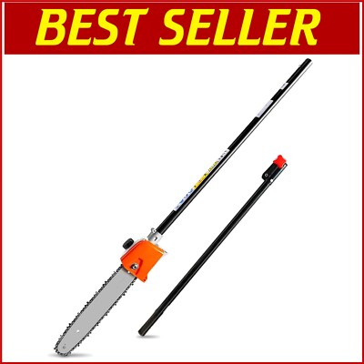 Pole Saw & Adjustable Extension for Trimmers - Compatible with Husqvarna & Moret