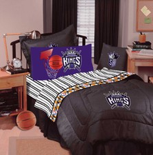 SACRAMENTO KINGS Denim Comforter  Sheet Set Combo-Queen Size
