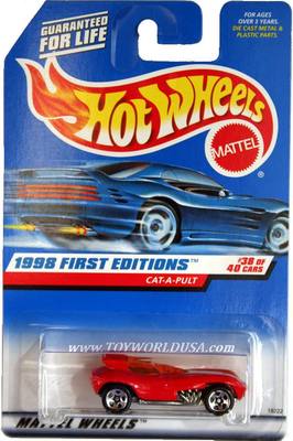 HOT WHEELS 希少　当時物 1998 Hot Wheels #681 First Edition #38 Cat-a-Pult (black hw tampo