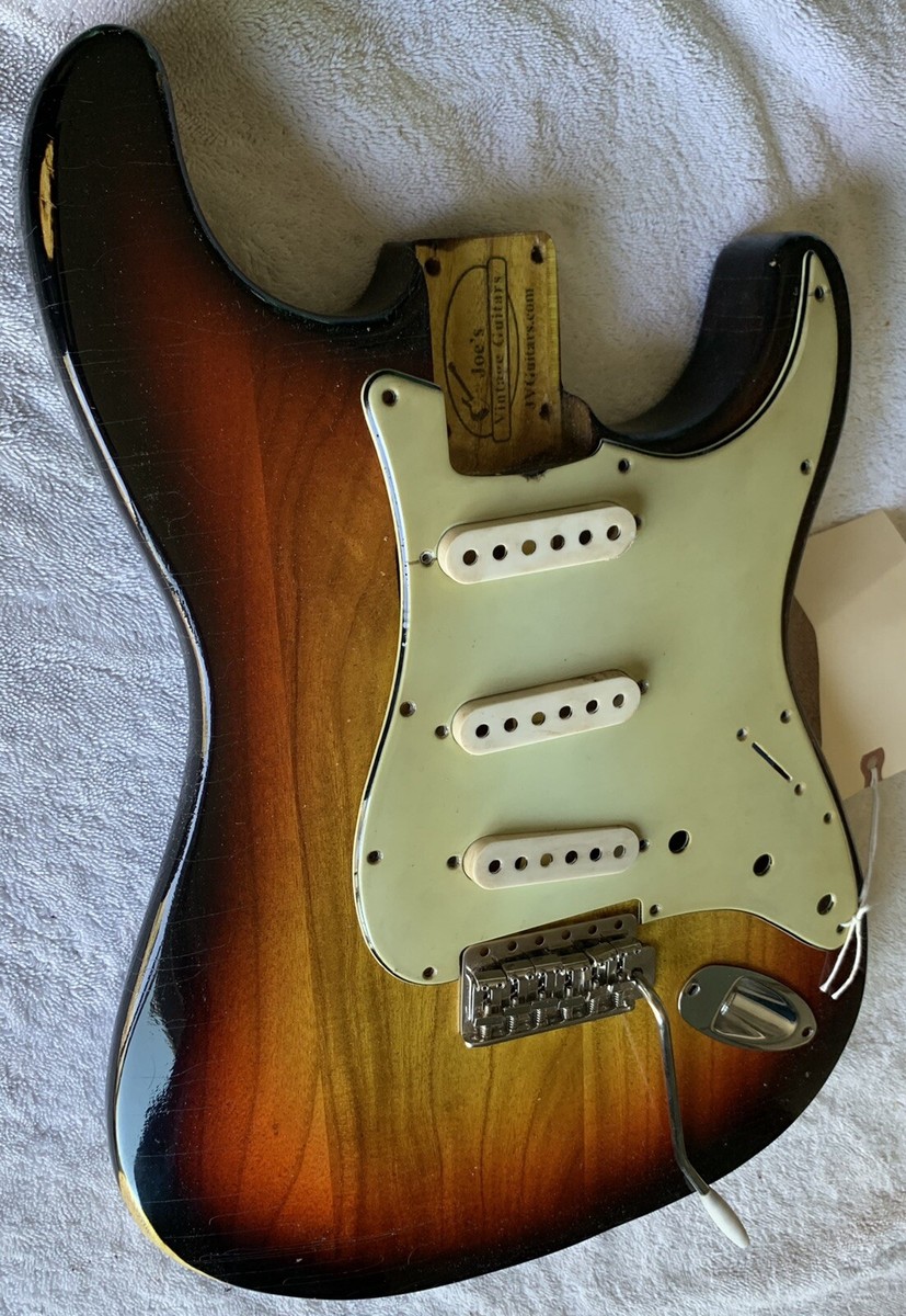 STRAT BODY RELIC 60's NitroThinSkinLacquer 3 Tone SUNBURST