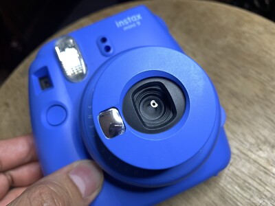 Fujifilm Instax Mini Instant Film Camera Cobalt Blue *Tested* Working