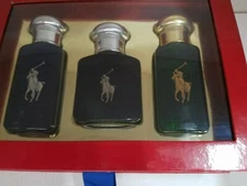 Polo Green,Black & Blue By Ralph Lauren Men's3-Pcs Gift Set see Item Description