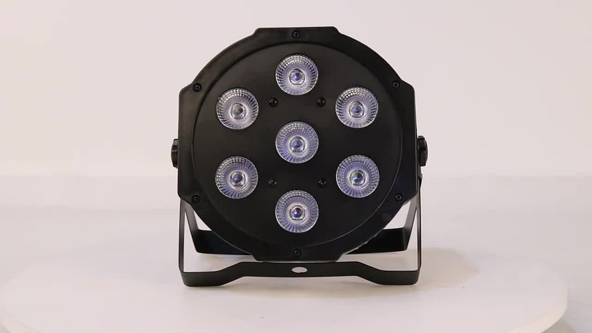 18W 7 LED RGBW UV 6in1 Par Light Plastic Stage DJ Strobe 18W 7 LED RGBW UV 6in1 Par Light Plastic Stage DJ Strobe