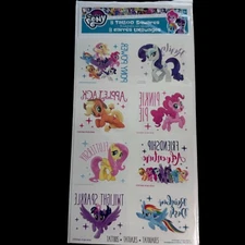 My Little Pony MLP Temporary Tattoo 2x2" Party Favor Teacher Reward Hasbro