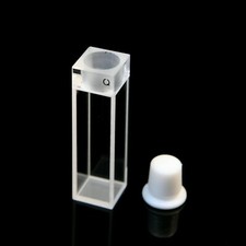 Cubeta de Cuarzo Fluorescente, Espectrómetro Celular Cubetas Tapón 10mm,3.5ml,Células