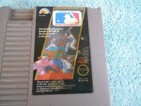 MAJOR LEAGUE BASEBALL 1987 RARE NINTENDO NES.  CLEAN!