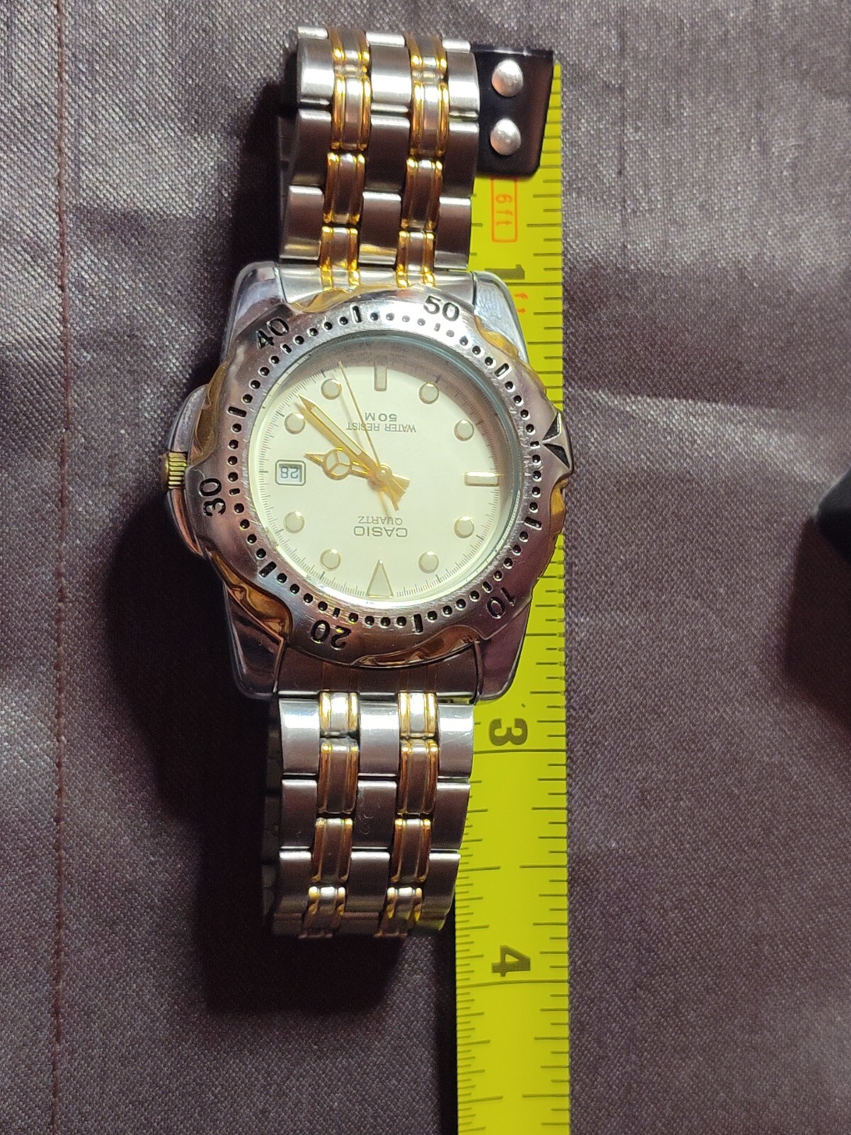 Casio Silver Tone Dial Date Indicator Rotating Be… - image 7