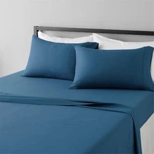 Amazon Basics Microfiber Sheet Set, Dark Teal, Twin XL (NEW)