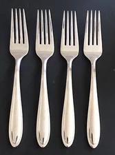 LENOX HAYDEN 18/10 Stainless Flatware Set of 4 SALAD FORKS 7 1/4" Vietnam EUC