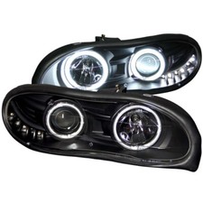 Anzo For 1998-2002 Chevrolet Camaro Projector Headlights W Halo Black