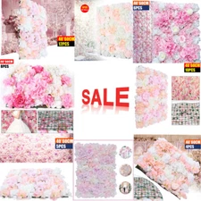 Artificial Hydrangea Rose Flower Wall Panel Wedding Backdrop Decoration