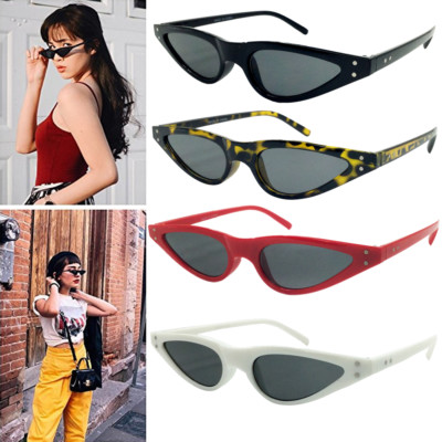 Women Small Cat Eye Fashion Sunglasses Flat Top Retro  display picture 1