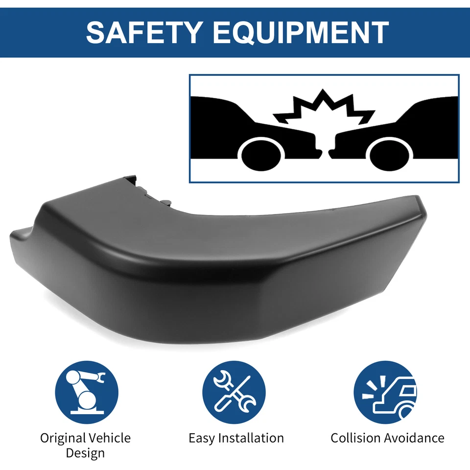 Par de almohadillas de tapa de parachoques de esquina trasera izquierda y derecha negras para Toyota FJ Cruiser 07-14 Foto 4 de 4