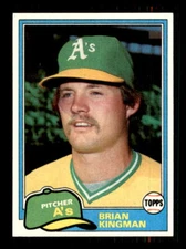 1981 Baseball Topps Brian Kingman Oakland Athletics #284 4