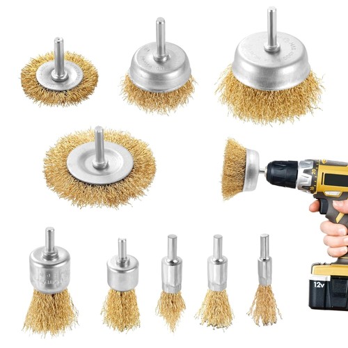 23-teiliges Drahtbürsten-Set Für Bohrer - Verschiedene Größen, Rostentfernung & Polieren