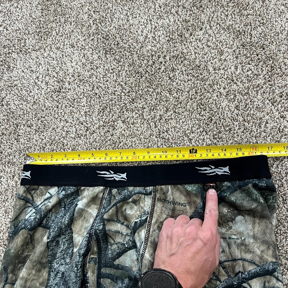 Sitka Base Layer Men's XL Mothwing Camo Pants Elastic Waist Hunting Outdoor - Image 3 of 4