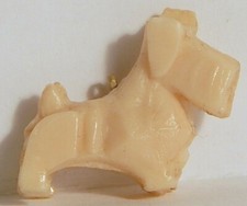 VINT WESTIE SCOTTIE TERRIER CELLULOID CHARM JAPAN