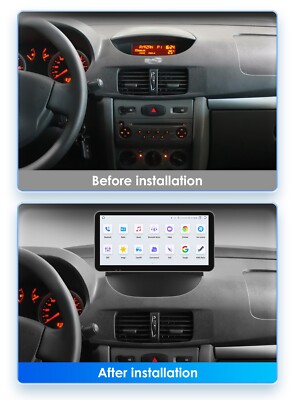 10.33'' 8Core Autoradio CarPlay Für Renault Symbol 2003-2008 GPS Navi DSP 4+32GB