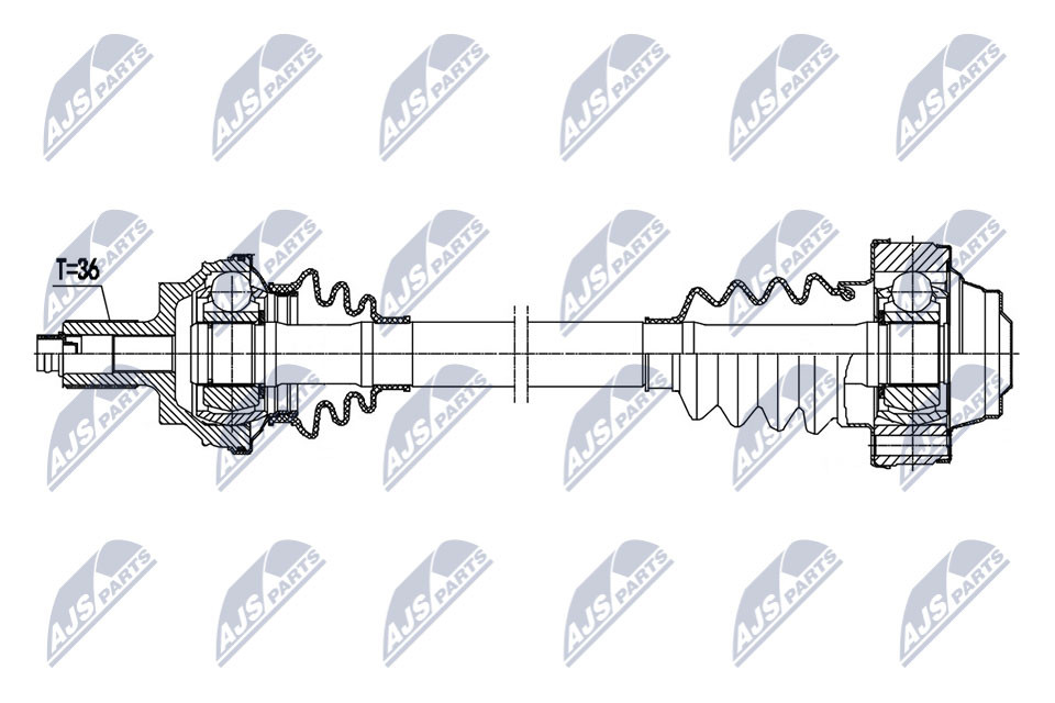 NPW-VW-170 NTY Drive Shaft for AUDI,SEAT,SKODA,VW