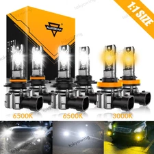 AUXBEAM LED Headlight 9005 9006 High Low Beam H11/9145/9006 Fog Bulb 3000K 6500K