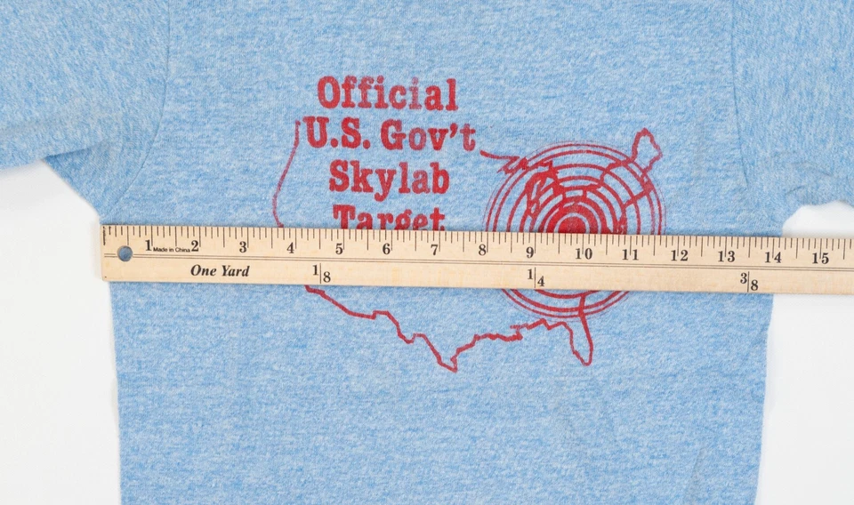 Camiseta de colección años 70 U.S. Gov't Skylab Target Ringer - para hombre talla pequeña 14x23 Foto 4 de 4
