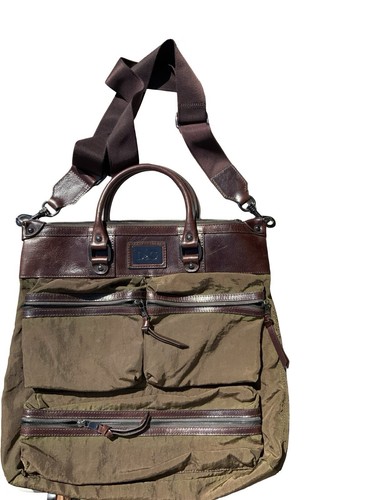 D&G DOLCE & GABBANA Bag Men’s Shopper Large Travel Bag Leather And Nylon Used - Picture 7 of 14