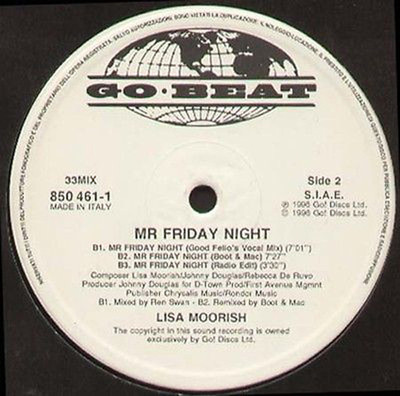 LISA MOORISH - Mr Friday Night (Deep Dish Hip Chick Dub) 1996 Go! Beat Italy