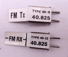 FUTABA CHANNEL 40.825 FM TX AND RX  CRYSTALS ON 40MHZ IN GOOD CONDITION