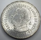 Photo of a 1957 Mexico 10 Pesos Silver from an eBay listing that sold on May 6, 2026