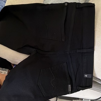 7 for all mankind Luxe Performance Damen Jeans Schwarz Gr. 28 L30 Gerade