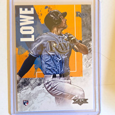 Topps Fire 2019 Brandon Lowe Tampa Bay Rays #53 Rookie RC Baseball Card. rookie card picture