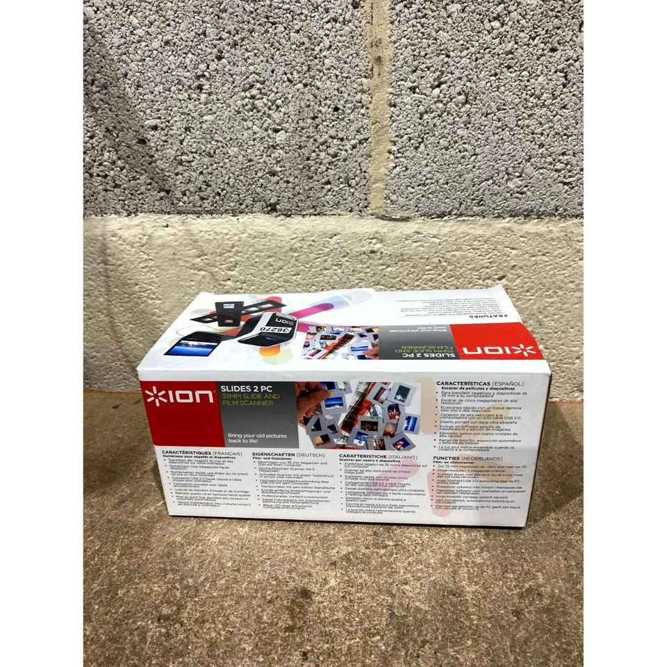 Ion SLIDES2PC 35mm Portable Slide & Film Scanner Black USB 2.0 5 MP Camera Lens - Image 3 of 4