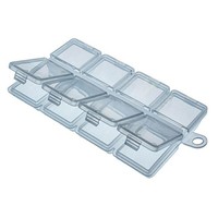 Jenzi Kunststoffbox Transparent 10,2X6,2X1,3Cm Aufbewahrungsbox Plastikbox