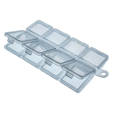 Jenzi Transparent Plastic Box 10.2x6.2x1.3cm Storage Container IN