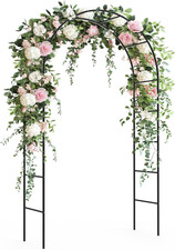 Garden Arch Trellis for Climbing Plants Outdoor - Height: 94.5", Length: 55", St