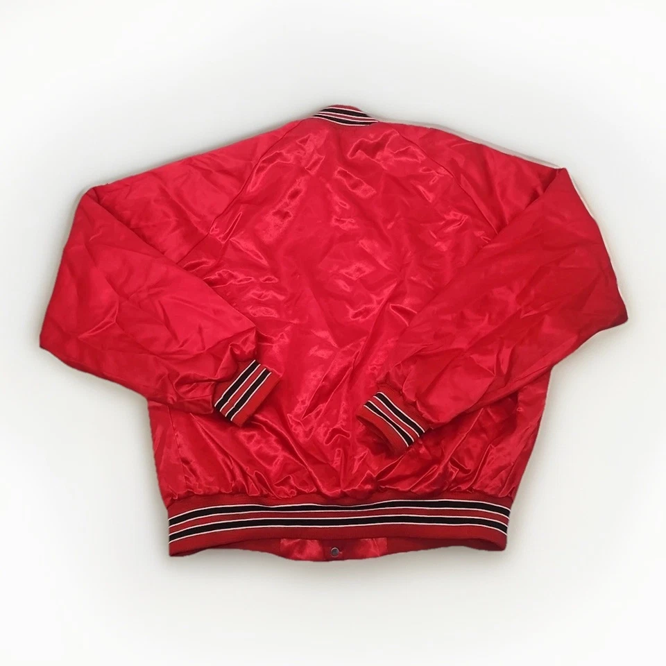 Chaqueta De Colección Louisville Cardinals Línea Tiza Estadio Abrigo Bombardero Años 80 Para Hombres XXL RARA Foto 3 de 4