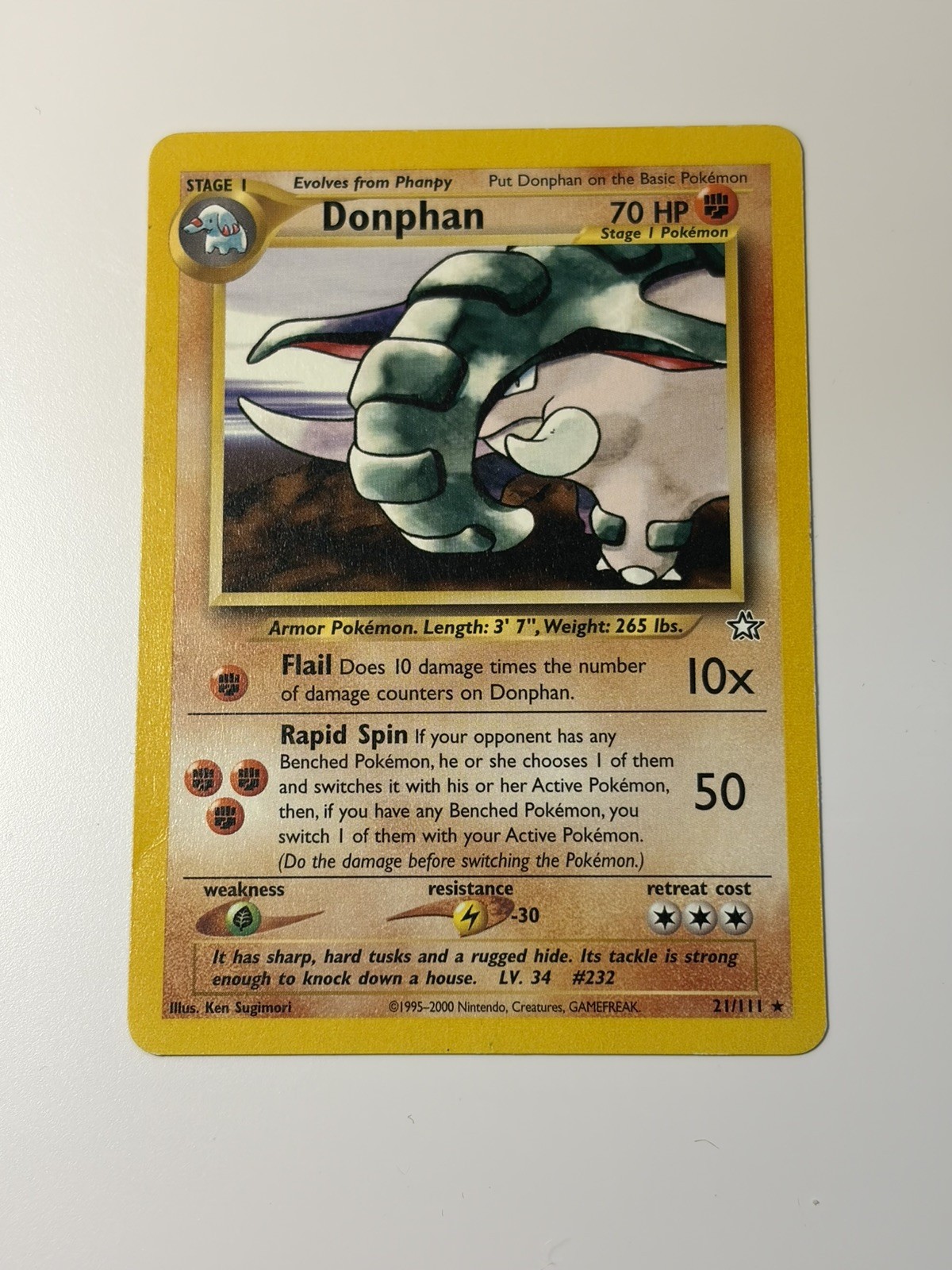 Donphan 21/111 Neo Genesis Regular