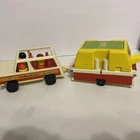 Vintage 1979 Fisher Price Little People Pop-Up Camper Set #992