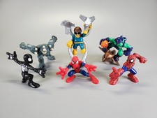 Lote de 6 figuras de acción Marvel Spider-Man Playskool Super Hero Squad