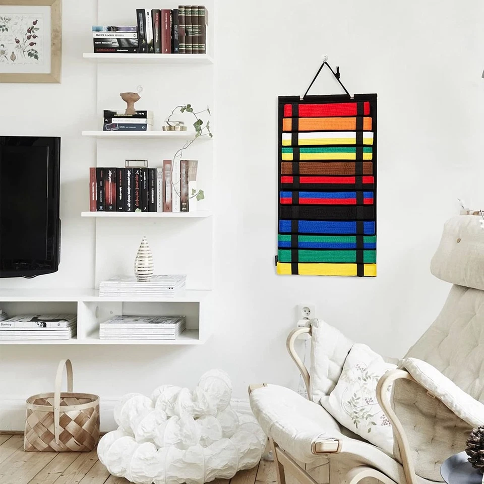  12 Belts Karate Black Belt Display Rack, Taekwondo Belt Display Rack,4418 - Image 2 of 4