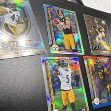 Topps Chrome Pittsburgh Steelers NFL 5 Cards Polamalu Howard Rodgers Ramsey Que…