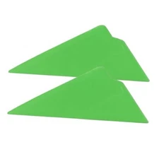 2PCS Triangle Contour Squeegee Car Window Tint Tools- Flexible Multi-Edge Green