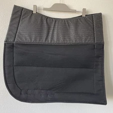 Ecogold Secure Dressage Saddle Pad Black Long 23" spine 22" flap