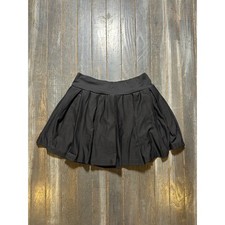 Girls Black Pleated Skater Skirt Wide Elastic Waistband