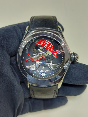 Corum Bubble 082.150.20 Steel 45mm 2005. preowned. B06955