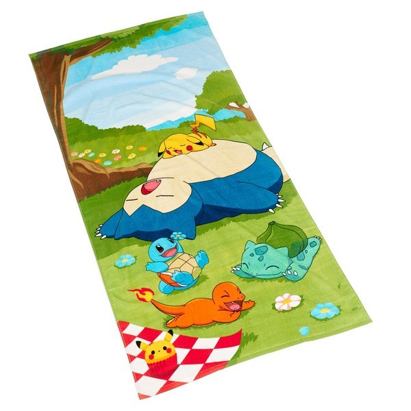 Pokemon Picnic Blanket & Towel Set Pikachu Beach Foldable Mat